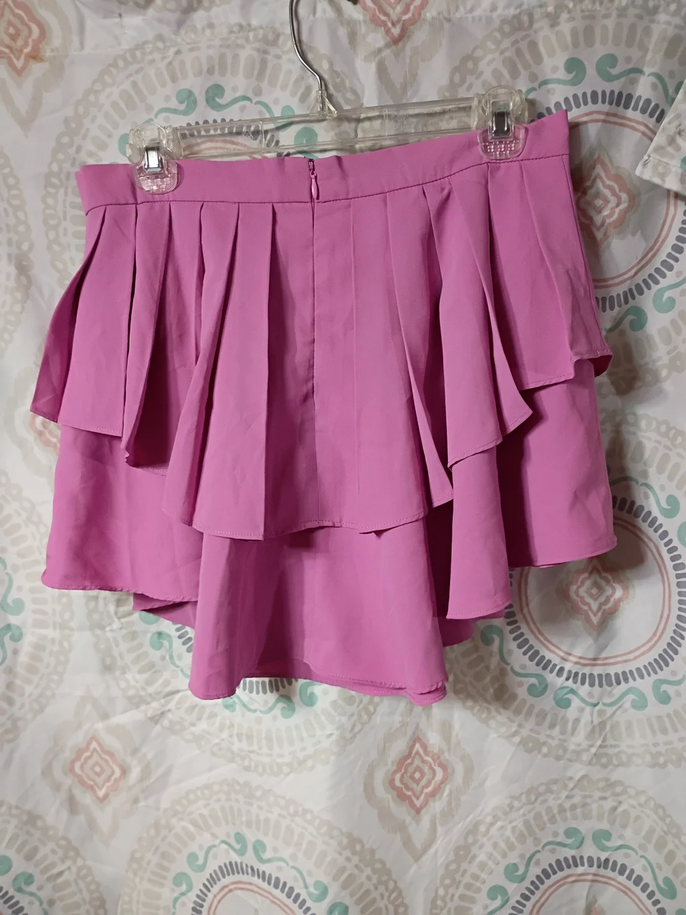Flirty Pink Layered Skater Skirt
